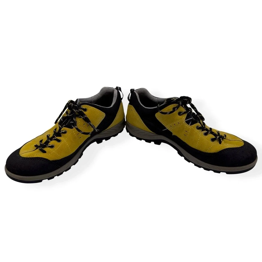 Ecco Yura Receptor Shoes Womens 9.5 US / 40 EU Yellow Black Leather Hiking Trail - Picture 9 of 14